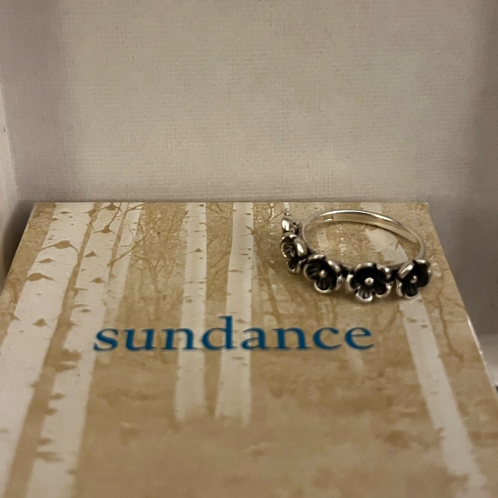 Sundance Silver Floral Ring